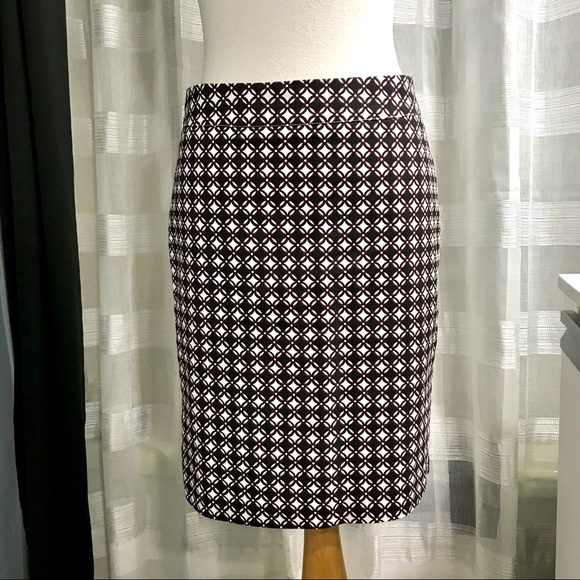 JESSICA Pencil skirt, red/black/white, size 6 - Picture 1 of 7